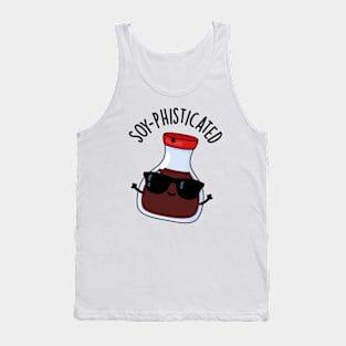 Soy-pohisticated Funny Soy Sauce Pun Tank Top